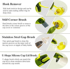 4 in 1 Cup Lid Cleaning Brush Set Multifunctional Bottle Brush Cleaner Tiny - Image 2