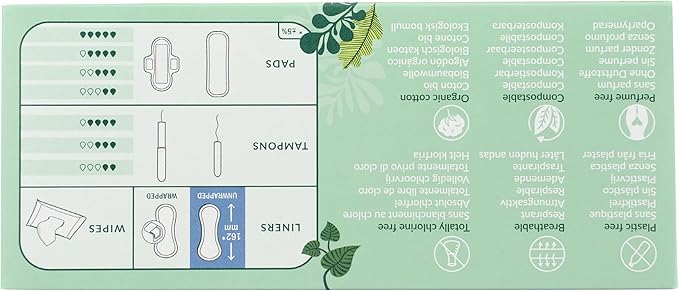 Natracare Organic Cotton Ultra Thin Panty Liners, Made - Image 2