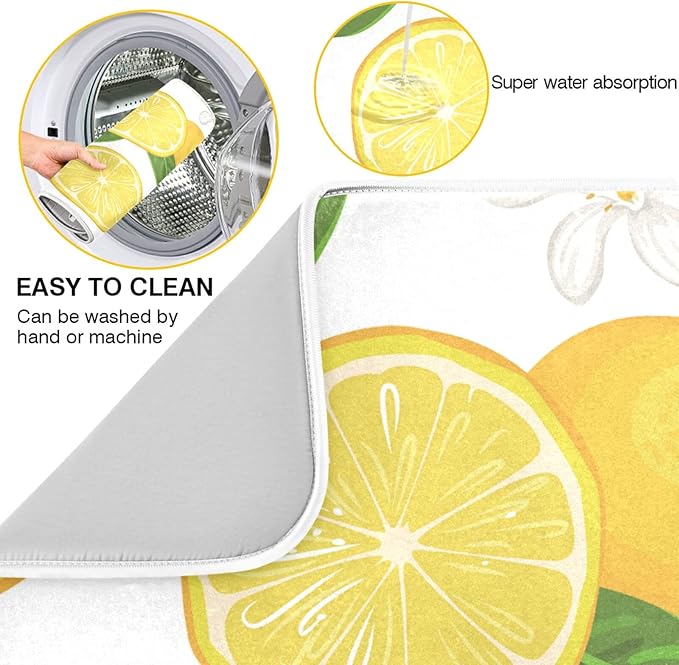 Absorbent Dish Drying Mat for Kitchen Counter - Image 2