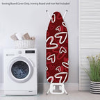 Red Heart 15x54 Ironing Board Cover Elastic Edge Romantic Iron Board Cover - Image 3
