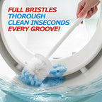 3Pack Toilet Bowl Brush and Holder Set - Image 3
