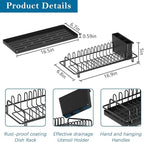 Compact Small Dish Rack Sink Drying Rack - Image 6