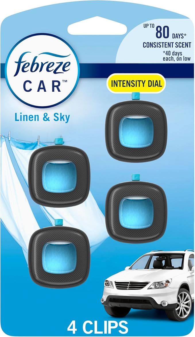 Febreze Car Air Freshener, Odor-Fighting Automotive Vent Clip, Scented Car by Febreze