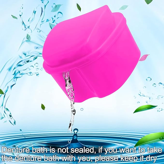 Keedolla 2 Pack Denture Bath Box Cup Retainer Cleaner Case - Image 5