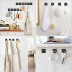 VIS'V Adhesive Hooks, Heavy Duty Shower Wall Stick on Hooks, Waterproof - Image 2