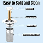 Bathroom Sink Drain Stopper for US Universal Replacement, Pop Up Drain for - Image 3