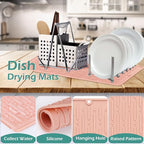 Dish Drying Mats, Heat-resistant Silicone Mat - Image 3