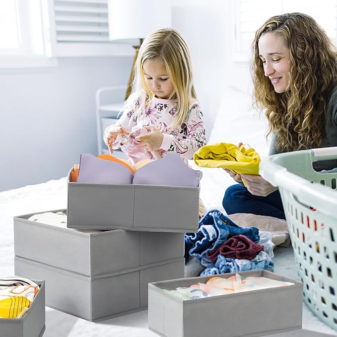 Criusia Drawer Organizers for Clothing 15 Pack, Foldable Fabric Closet - Image 7
