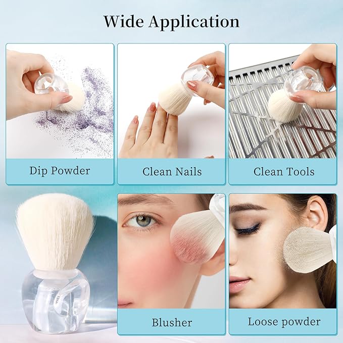BQAN Nail Dust Brush Nail Art Dust Powder Remover Brush Nail Arts Dust Cleaner - Image 5