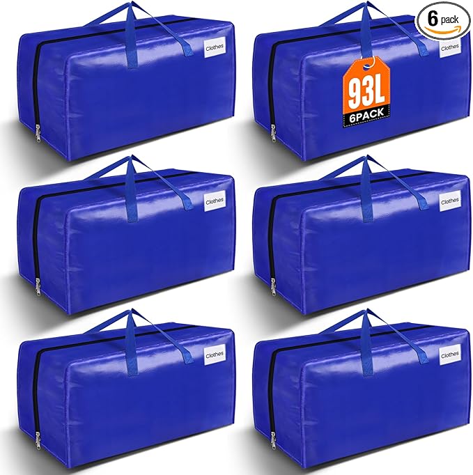 BlissTotes Moving Bags, Heavy Duty Moving Supplies & Storage Bags, Extra Large by BlissTotes