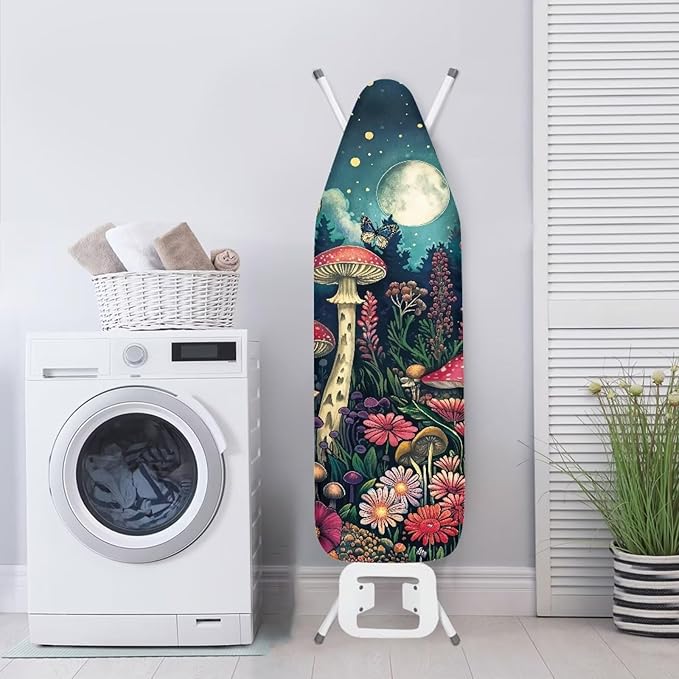 Moon Mushroom Ironing Board Cover Heat Reflective Anti-dust, Soft Fabric Cover - Image 3