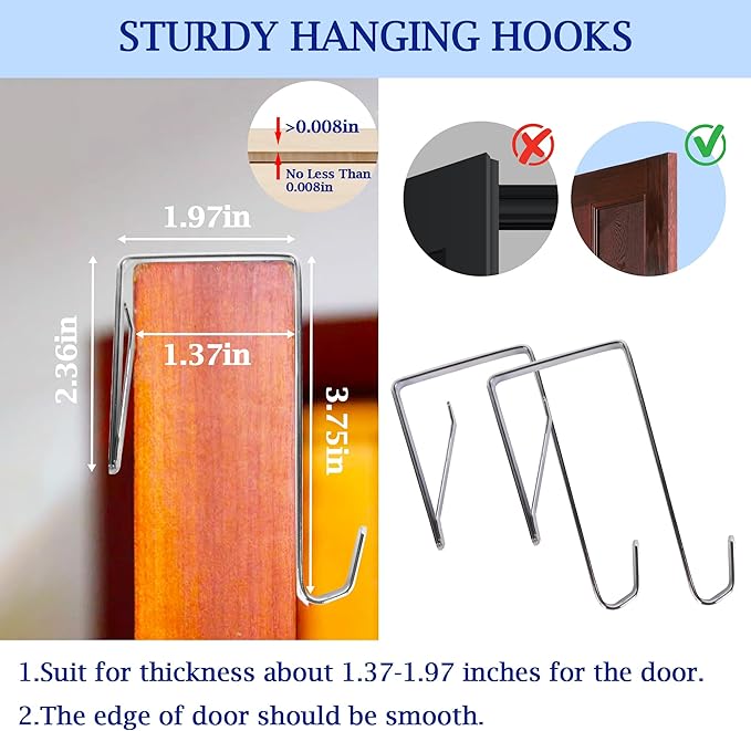 SPINFOX 2 Pack Over the Door Laundry Hamper, Hanging Basketball Laundry Hamper - Image 7