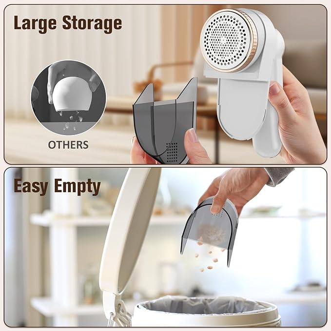 DBC Fabric Shaver with 15000r/Min Powerful Motor, LED Display, 6-Leaf Blades - Image 5