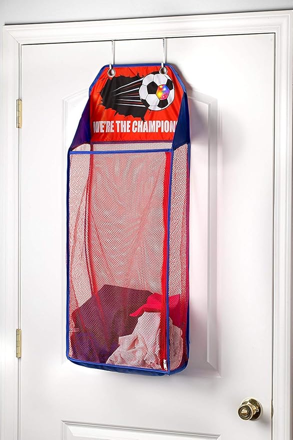Store & Score Over The Door Hanging Kids Fun LED Basketball Light-Up - Image 2