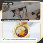 Mudder 3 Pcs Kitchen Sink Drain Strainer and Stopper Stainless Steel Garbage - Image 6