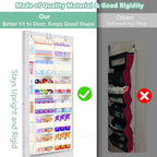 Heavy Duty Over The Door Organizer 6 Tiers, Extra Large Behind Door Storage of - Image 5