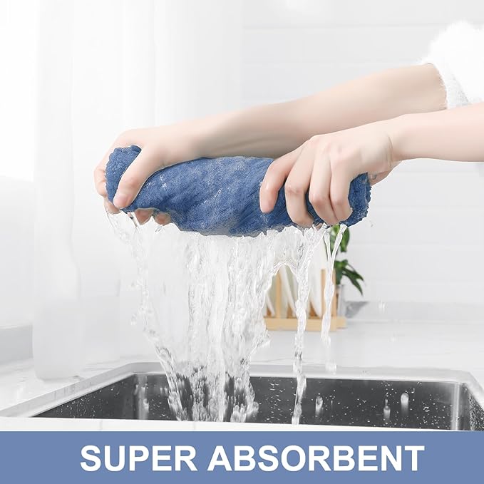 Homaxy Premium Cotton Kitchen Towels 16"x 28", Large Natural Ring Spun 390 GSM - Image 3