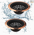Mi hogar Silicone Sink Drain Strainer 2 Pack, 4.5” Wide Rim Stainless Steel by Mi+hogar