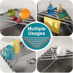 Corner Sink Drying Rack, Heat Resistant Roll Up Mat - Image 4