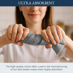 LANE LINEN Cotton Kitchen Towels and Dish Cloths Set, Quick-Drying Dish Towel - Image 5