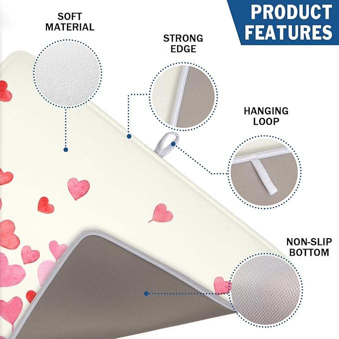 Valentine's Day Dish Drying Mat - Image 3