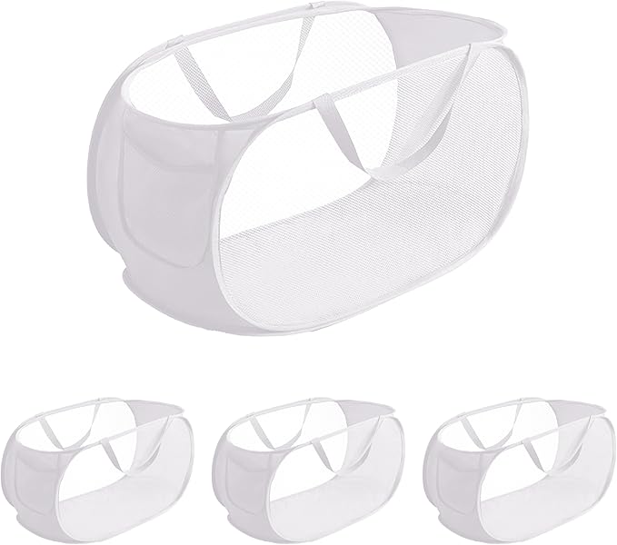 4 Pcs pop up laundry hamper Sturdy Large Capacity collapsible laundry basket by NarangOrnt