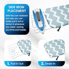 Metal Mesh Panel Tabletop Ironing Board | Foldable Iron Board | Heavy Duty - Image 2