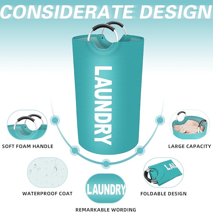 StorageRight 90L Large Laundry Basket, Laundry Hamper, Dirty Clothes Hamper - Image 3