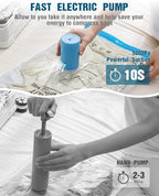 Vacuum Storage Bags for Travel, 8 Pack Vacuum Seal Bags - Image 3