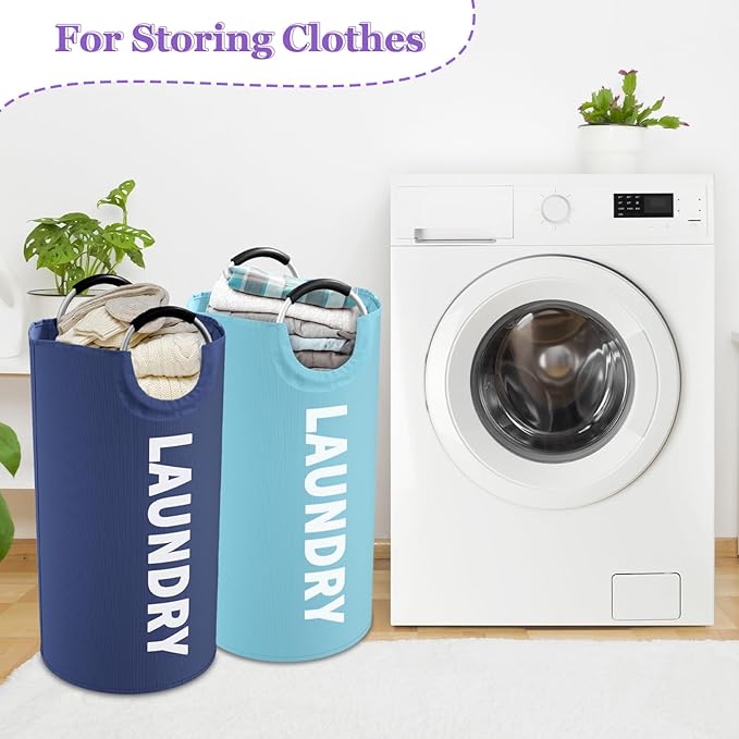2Pcs Foldable Laundry Basket - Image 4