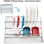 Youeon Foldable Dish Drying Rack - Image 6