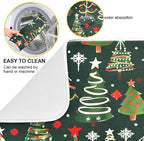 Christmas Tree Green Dish Drying Mat - Image 2