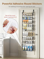 Delamu Over The Door Pantry Organizer, 9-Tier Pantry Door Organizers and Storage - Image 6
