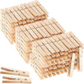 SenseYo 100 Pcs Wooden Clothespins Clips 4 Inch Large Wooden Clips by SenseYo