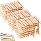 SenseYo 100 Pcs Wooden Clothespins Clips 4 Inch Large Wooden Clips by SenseYo