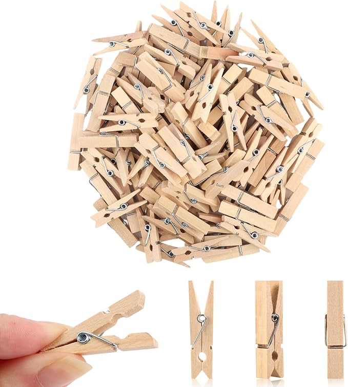 Small Clothes Pin, Mini Clothespins, Small Clothes Pins by LOTIMOYIA