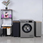 Laundry Basket with Wheels, 110L Beige Clothes Hamper - Image 6