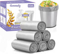 3 Gallon 180pcs Small Grey Trash Bags Plastic Strong Grey Garbage Bags by HOMMALY