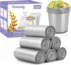 3 Gallon 180pcs Small Grey Trash Bags Plastic Strong Grey Garbage Bags by HOMMALY