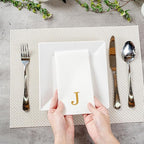 Luxenap 15.8 X 7.9 Inch Linen-Feel Guest Towels, 50 Lettered Hand Towels - Image 5