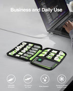 Luxtude Travel Cable Organizer Bag, Flat Cord Organizer Case, Travel Essentials - Image 2