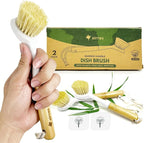 Bamboo Dish Brush Set of 2 by Airnex