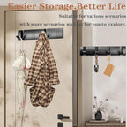 Folding Coat Hooks, Wall Mounted Coat Rack - Image 6