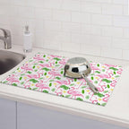Pink Flamingo Leaf Dish Drying Mat 18x24 - Image 7