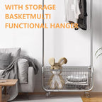 Garment Rack With Storage Baskets, Clothing Rack - Image 5