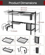 Over The Sink Dish Drying Rack - Image 4