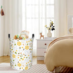 Bee Honey Flower Laundry Basket, Waterproof Foldable Laundry Hamper, Dirty - Image 6