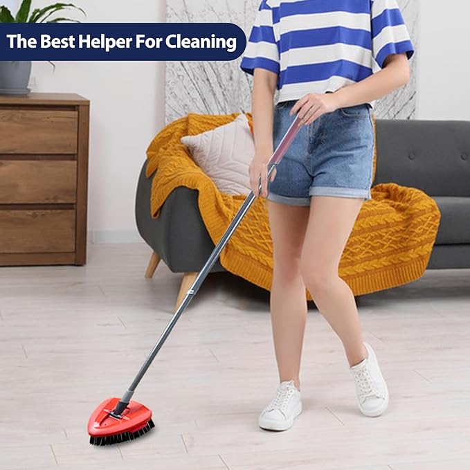 Spin Mop Scrub Brush Head, Hard Bristle Cleaning Scrubber Mop Head - Image 7
