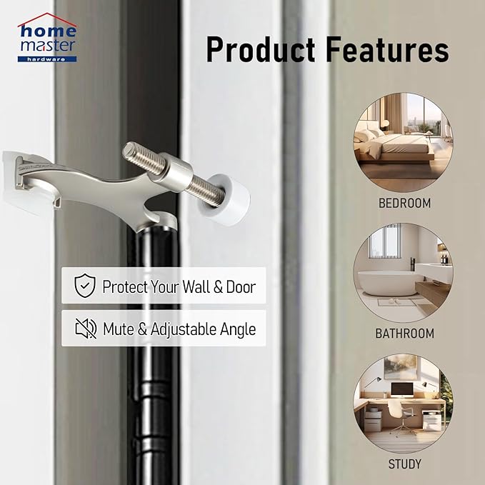 HOME MASTER HARDWARE Hinge Pin Door Stopper 12-Pack, Adjustable Heavy Duty Zinc - Image 8