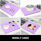 Rnivvi Dish Drying Mat for Kitchen Counter, 16 x 18" Cute Absorbent Heat - Image 7